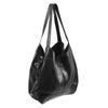 Women Soft Shoulder Handbag Large Capacity Zipper Fashionable PU Leather Shoulder Bag Black Free Size