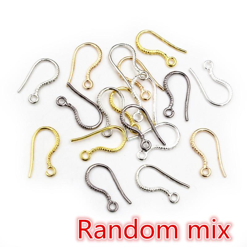 20pcs 17x8mm Brass Matel DIY Earring Hooks Findings Earrings Clasps Earwire Jewelry Making Accessories Supplies