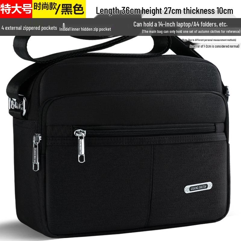 Trendy Men's Waterproof Oxford Crossbody Shoulder Bag