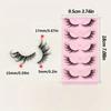Reusable Easy to Clean fox 3D Artificial Eyelashes with Fluffy cat Eye Appearance Slanting and Slender Long False Eyelashes