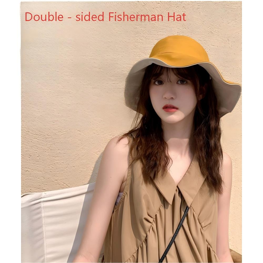 Women's Summer Fisherman Bucket Hat Japanese style Fresh looking Sun blocking Headwear Ideal for Outdoor Activities Fashionable