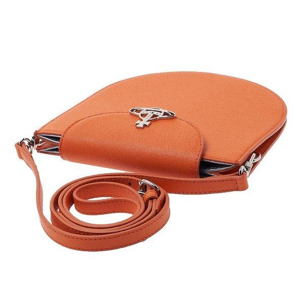 Vivienne Westwood Vivienne Westwood Saffiano Half Moon Saddle Cross Bag 43030094 L001n F401