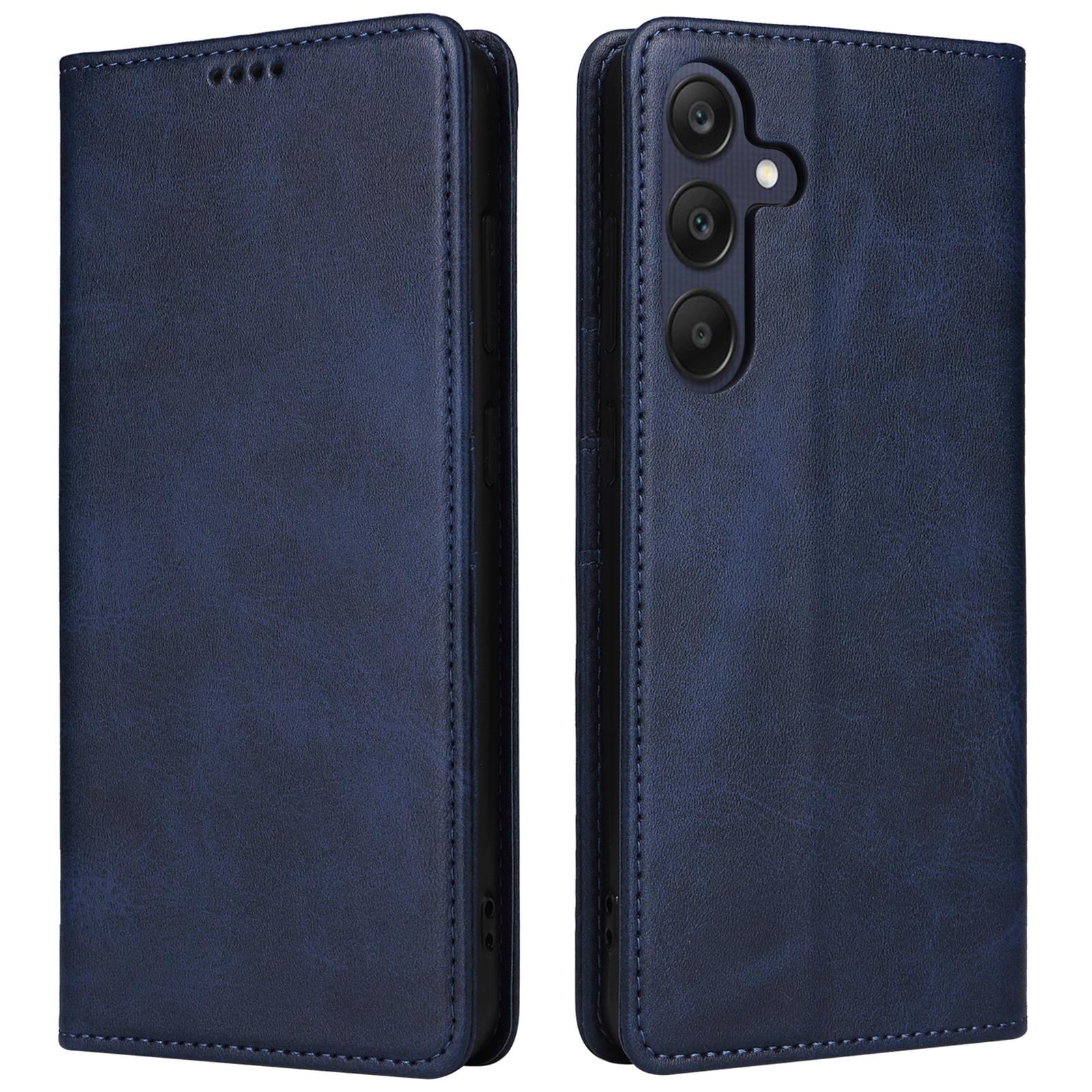 

Для Samsung Galaxy A25 5G (Глобальный) (161,0 х 76,5 х 8,3 мм) Чехол Кожаный Чехол для Телефона Blue