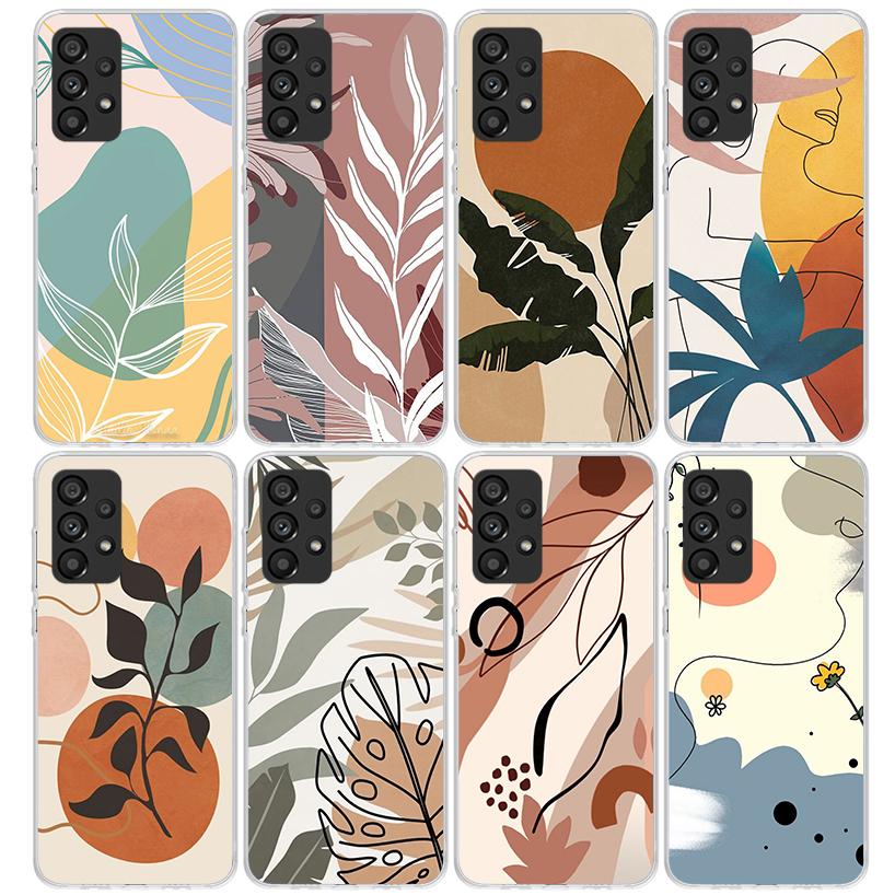 Abstract Women Face Line Phone Case For Samsung Galaxy A17 A57 A37 A16 A26 A36 A56 A15 A25 A35 A55 A14 A13 A54 A53 A34 A24 A33 A