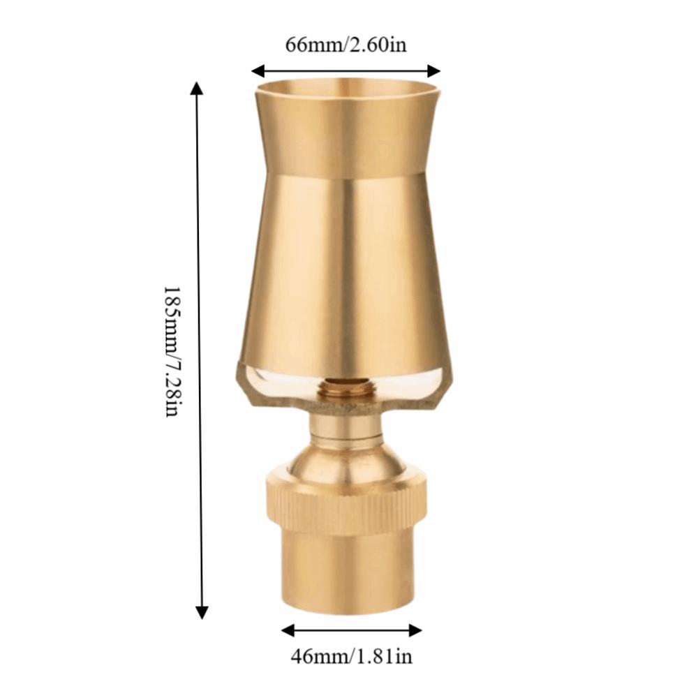 1.5 Inch Internal Thread Water Fountain Nozzle Brass Easy To Install Sprinkler Head Gold Ice Tower Fountain Nozzle