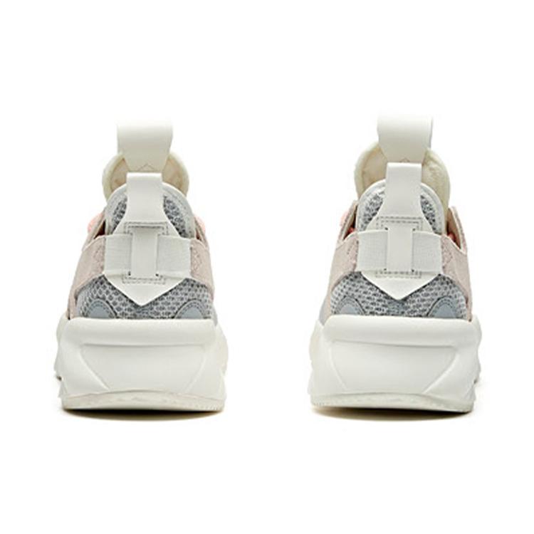 Anta Chunky Sneakers Women's Low Top Mist Gray/Lotus Gray/Ivory White/Pink 922018803-1