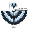 Children's Phoenix & Peacock Feather Wings and Mask Set for Halloween Performance