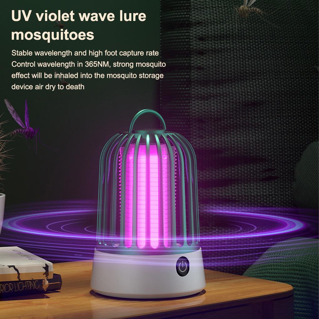Electric Fly Trap Lamp USB Rechargeable For Home Indoor Rated Power 5W Rated Voltage Dv 5V-1A