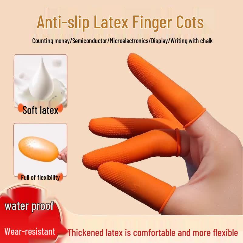Dotted Anti-slip Latex Finger Cots