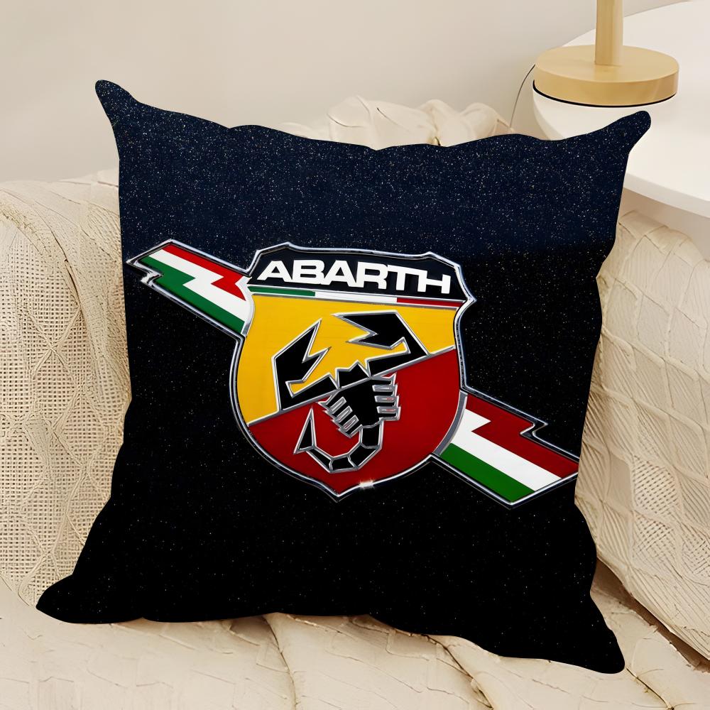 Coole Cartoon-Skorpion A-Abarth Kissenbezug Natürlicher Leinen Doppelseitiger Druck Sofa Heimdekoration Kissenhülle