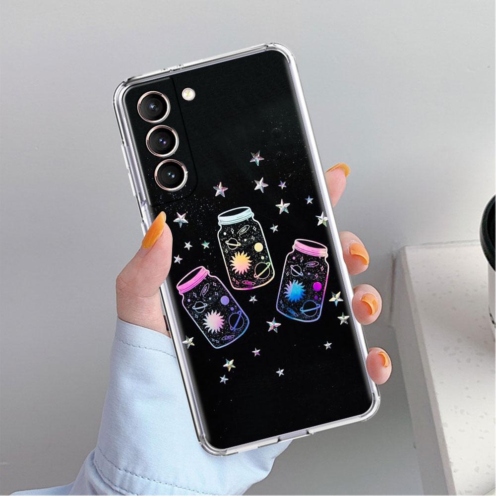

Прозрачный чехол Cosmic Planet для Samsung Galaxy S22 S20 FE S21 S10 S9 Plus Note 20 Ultra 10 Lite, прозрачный чехол для телефона Samsung S21 5G