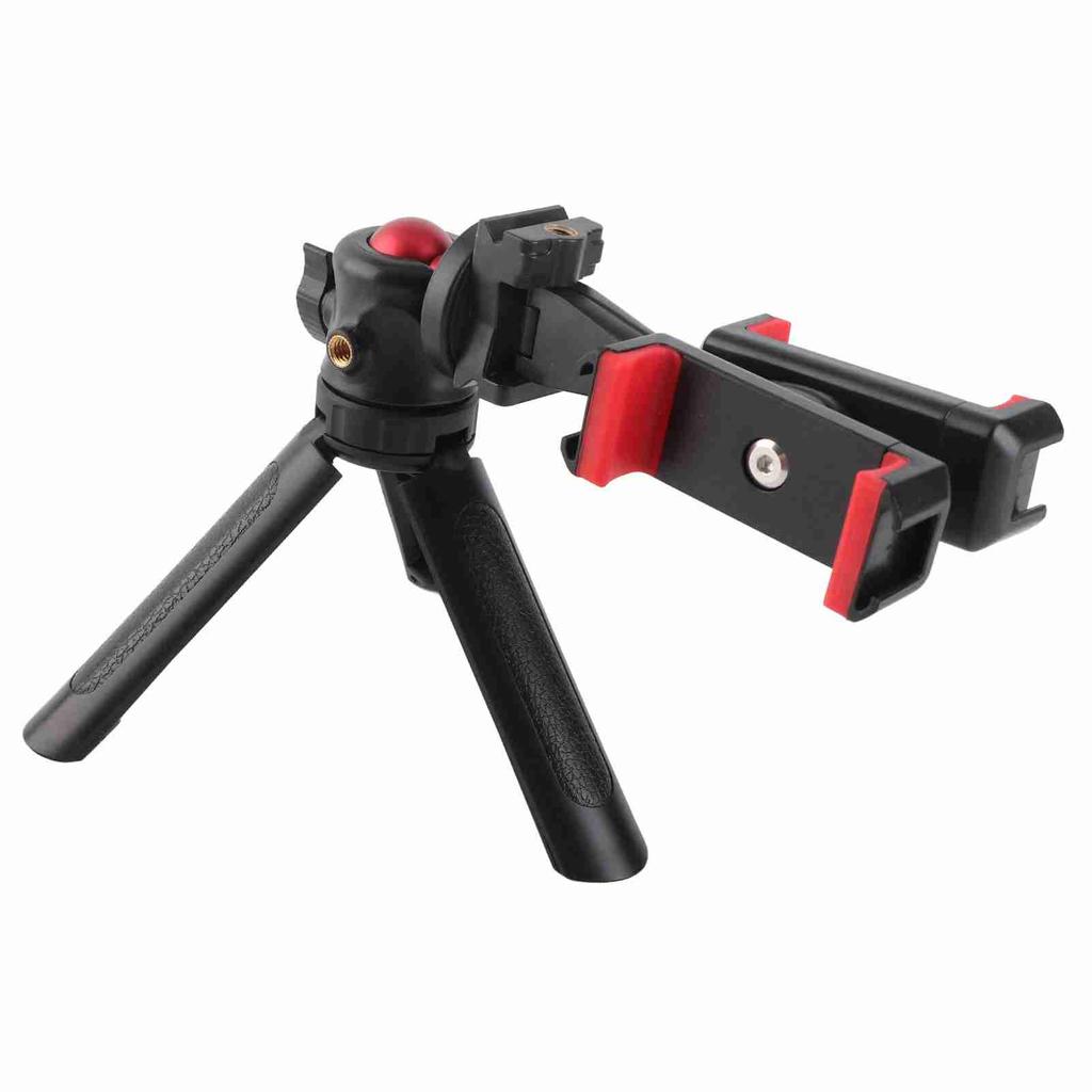 Manbily Double Position Bracket Holder for Mobile Phones Stand Support Tripod for Video