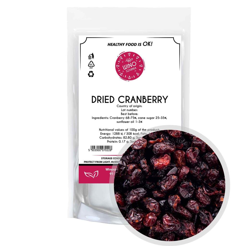 Żurawina suszona cięta - 200g