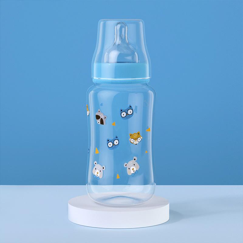 Multifunctional Wide-Neck Baby Bottle with Handle - 3-in-1 Weaning and Duckbill Cup