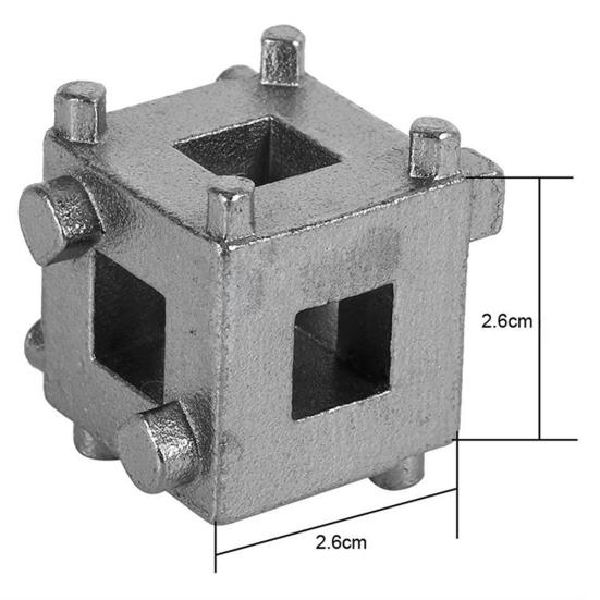 Auto Car Vehicle Brake Piston Rear Disc Caliper Cube Rewind Drive Removal Tool