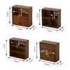 Dollhouses Furniture 1/12 Scale Wooden Display Cabinet Sideboard Model for Miniature Project Decoration and Collectors