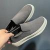 Fashion Suede Leather Men Sneakers New Driving Flats Stylish Style Man Casual Shoe Outdoor Lazy Loafers Moccasins Business Slip On Shoes