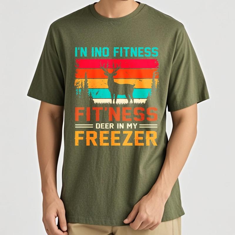 Brand Summer For Her Tshirt I N No Fitness Fitness Deer In My Freezer Short Sleeve Soft O Neck Tops Everyday Tee Premium Gift