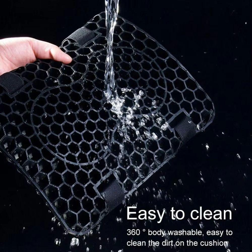 Elastic Gel Seat Cushion Breathable 3D Honeycomb Motorcycle Seat Cover  Long-distance Rides
