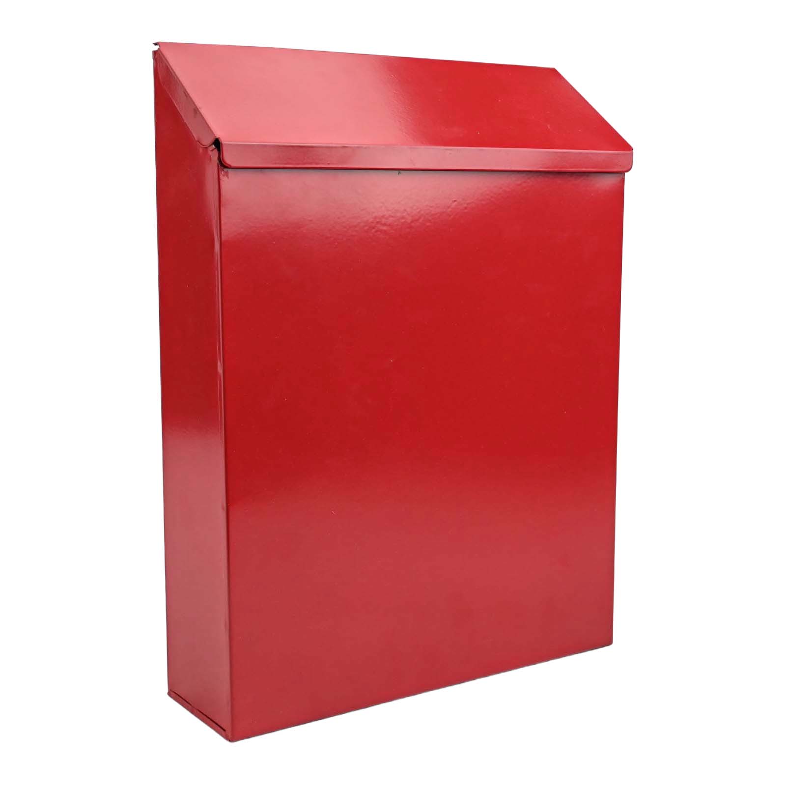 

Community Area Use Lockable Mailbox Rustic Style Wall-mounted Mailbox Easy Installation Process Minimalist Iron Construction червоний