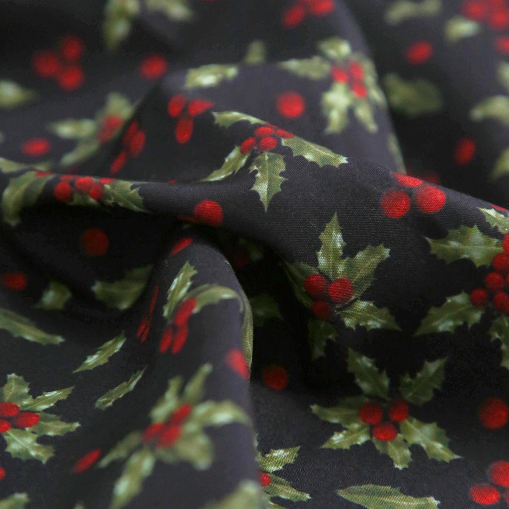 150x50/200cm Christmas Printing 100% Polyester Fabric Making Christmas Gift Wrapping Tablecloths New Year Home Decor Cloth