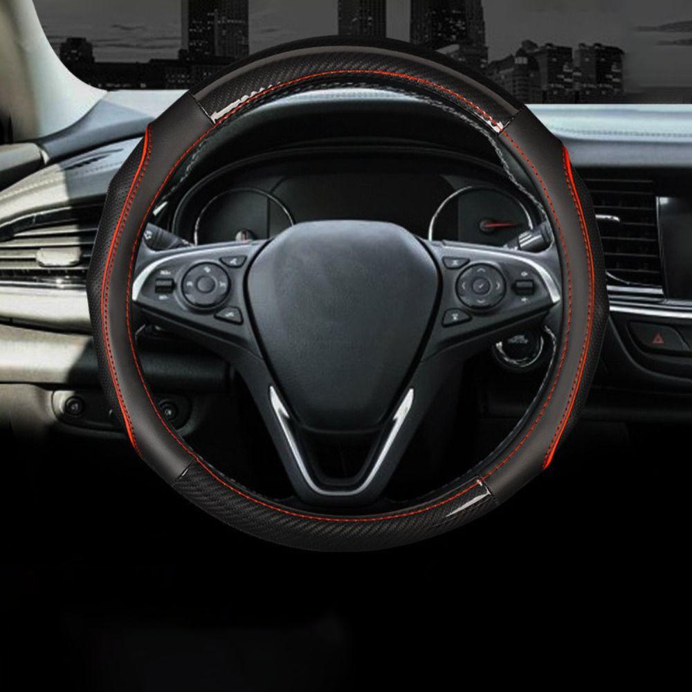 PU Leather Car Steering Wheel Cover Anti Slip Car-styling Breathable Car Decoration  Vehicle