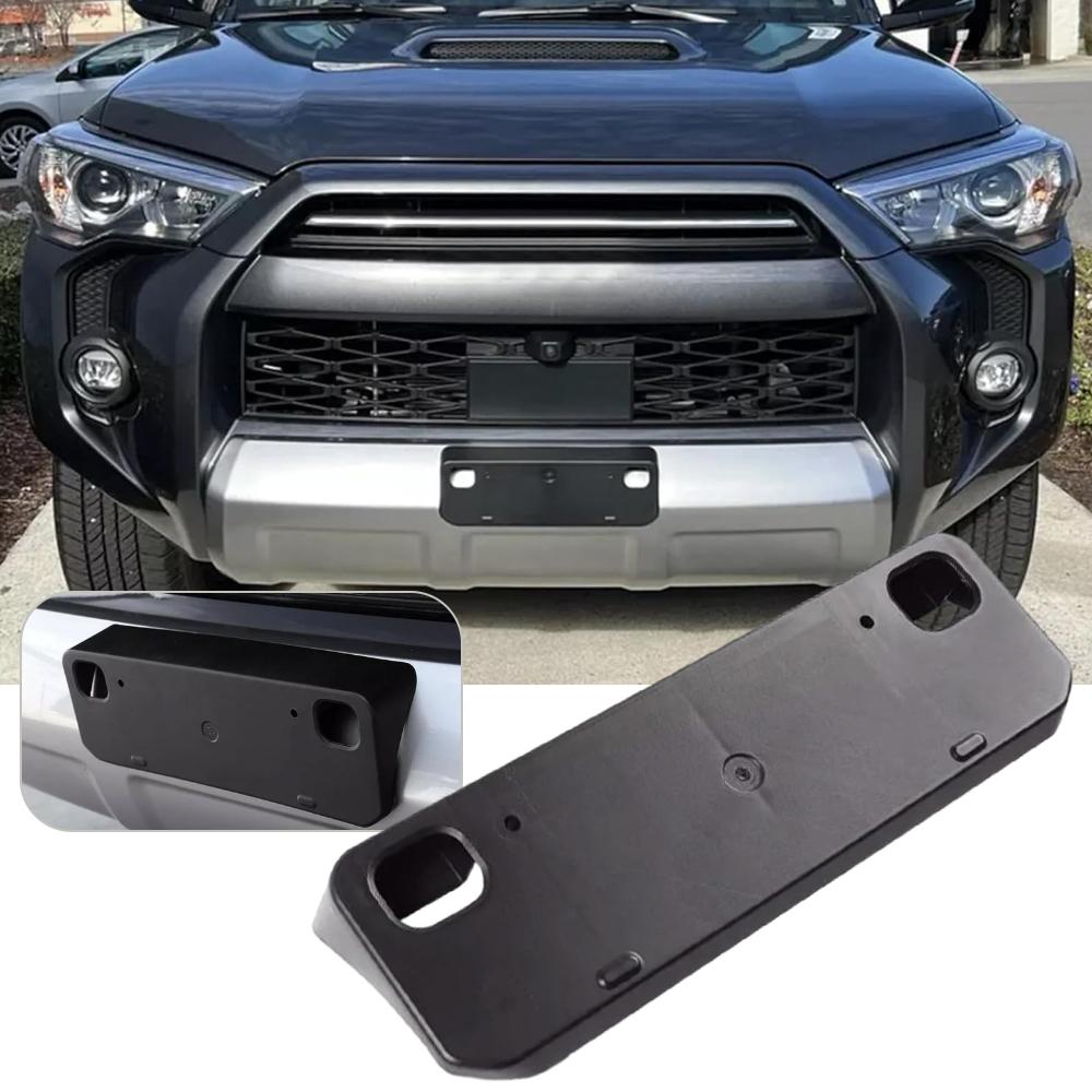 Car Front Bumper License Plate Bracket kit For Toyota 4Runner 2014-2023 Frame Holder Mount Bracket ABS 5211435040 TO1068130 License Plate Covers