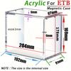 PGY 5mm Acrylic Stackable Display Case for Booster Box for ETB Clear Magnetic Closure Box Trading Cards Collectibles Clear Box