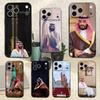 King S-Salman of Arabia Case For iPhone 15,16,12,14,17,13,11,Plus,Pro Max,8,7,XR,SE,XS,X,Mini,Soft Silicone Black
