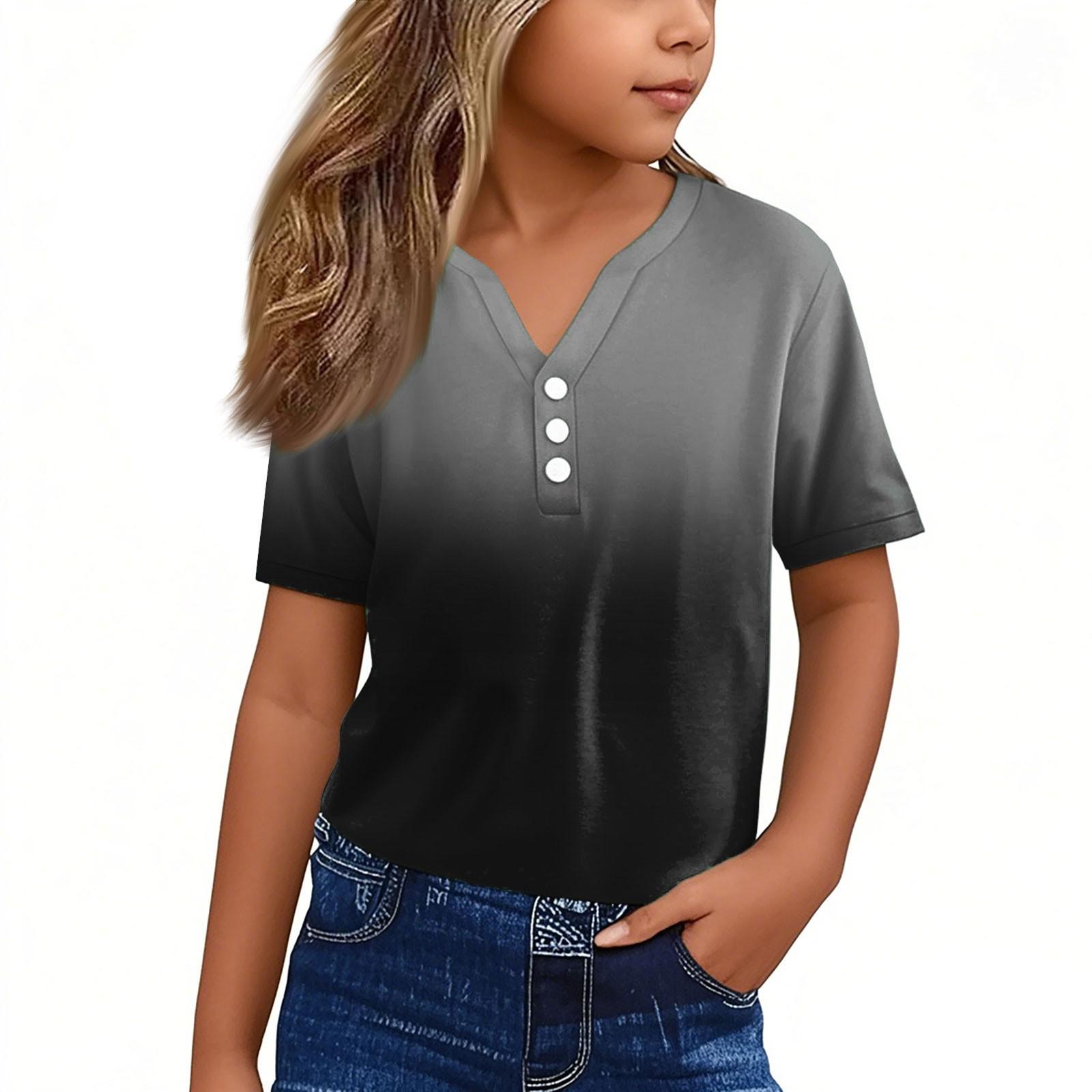 

Детская повседневная футболка с коротким рукавом и воротником на пуговицах S розовый