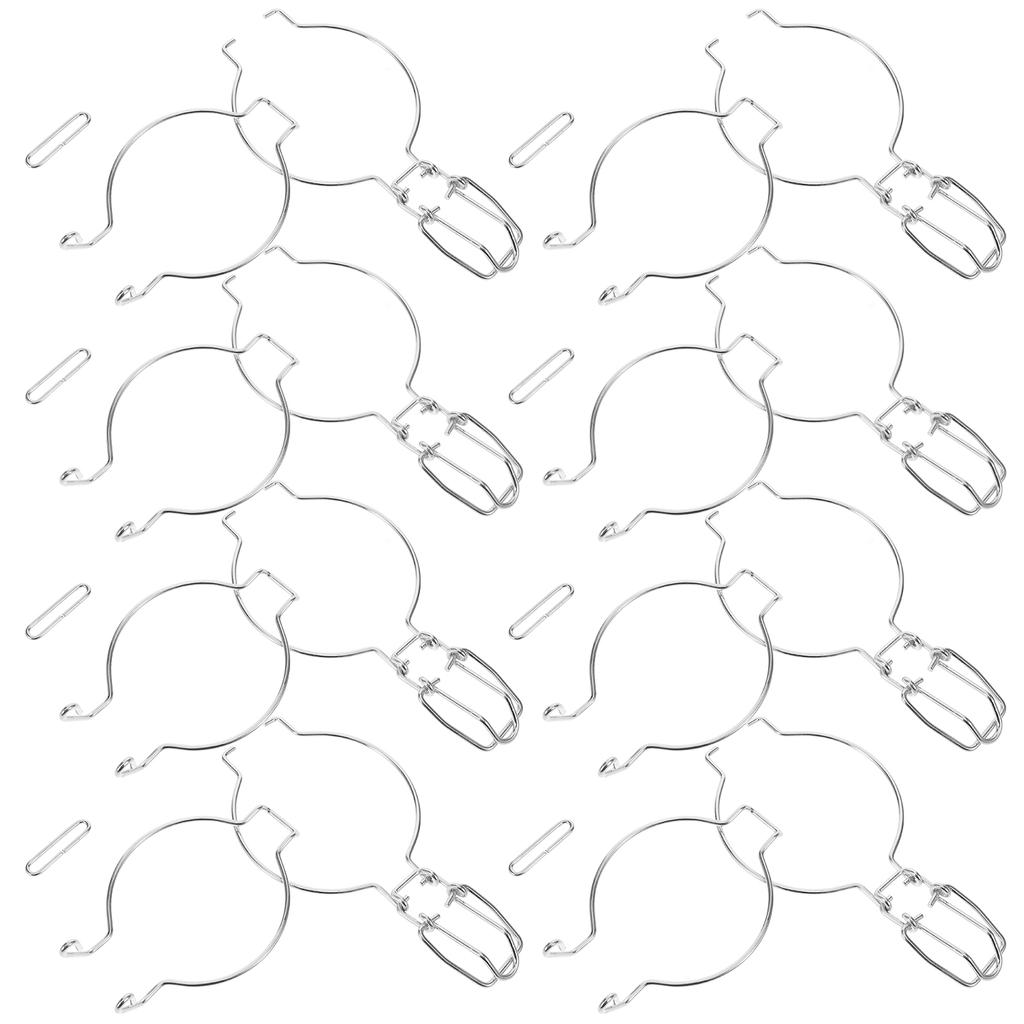 10 Stück Drahtverschlussklemme Verschlussdose Schnalle Edelstahl Befestigung Glasbehälter Auslaufsicherer Behälter Küchenaufbewahrung Metallversiegelung