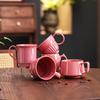 Nordic Ceramic Coffee Cup Latte Latte Flower Afternoon Tea Cup High Value Breakfast Milk Cup Mug