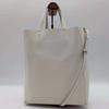 CELINE Vertical Cabas Small 2way Handbag Shoulder Bag Strap Crossbody Genuine Leather White