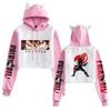 Fairy Tail Character Color Block Hooded Sweatshirt for Women