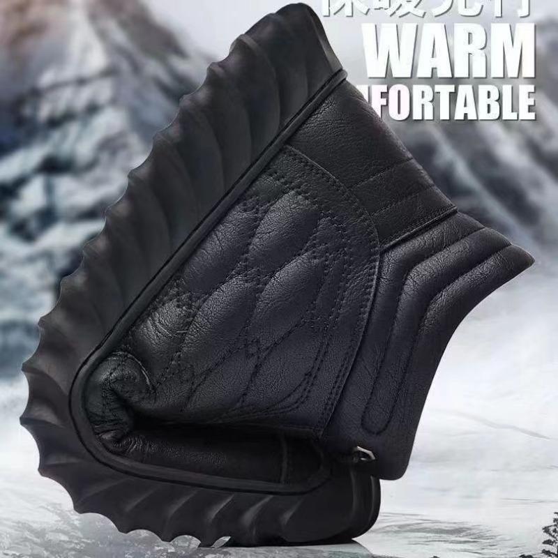 Verdickte Baumwollschuhe Herren Winter neue Samt warme Herren Freizeitschuhe dicksohlige mittelhohe rutschfeste Schuhe Herren