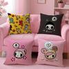 Japan Tokidoki Creative Cushion Cover Linen Organic Fabric Double-Sided Printing Breathable Pillow Case Sofa Home Decor Gift