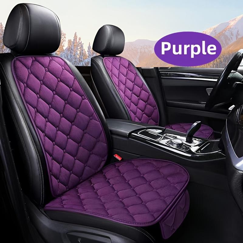 2pcs Short Plush Gentle Down Car Seat Cushions with Non-slip Bottom and Storage Bag, Universal Vehicle Truck SUV Office Chair