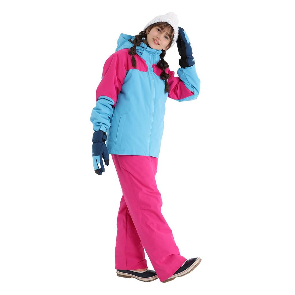 NNOUM and Junior Ski Wear Top and Warm and for Boys and Perfect for Snowboarding 24 Models Kids' Set, Bottoms, Hooded, Girls, (150, AB/MA)