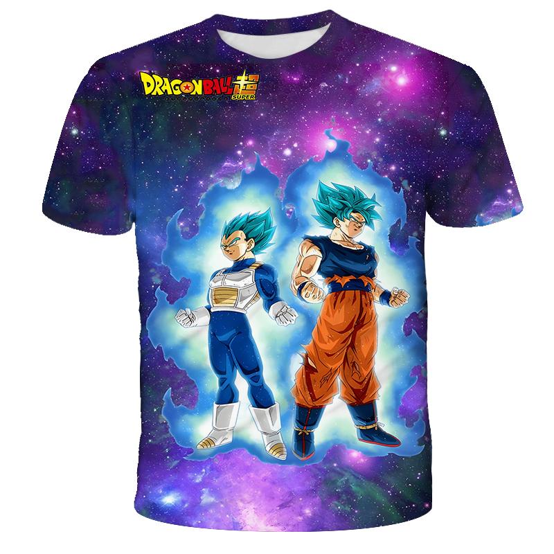 2026 Summer Hot Sale T-Shirt Hot Sale Outdoor Training T-Shirt Cartoon Anime Dragon Ball Wukong Super Saiyan Image Boy Girl Top