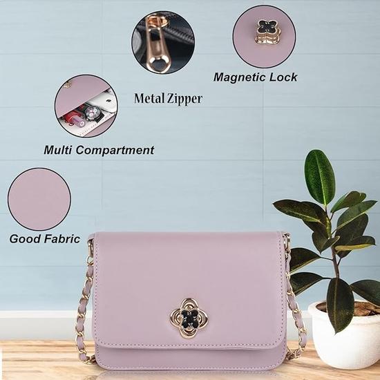 PLANX Synthetic Leather Stylish Sling Bag for Modern Girl/Women