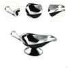 10oz Stainless Steel Sauce Boat for Gravy And Dressings with Handle
