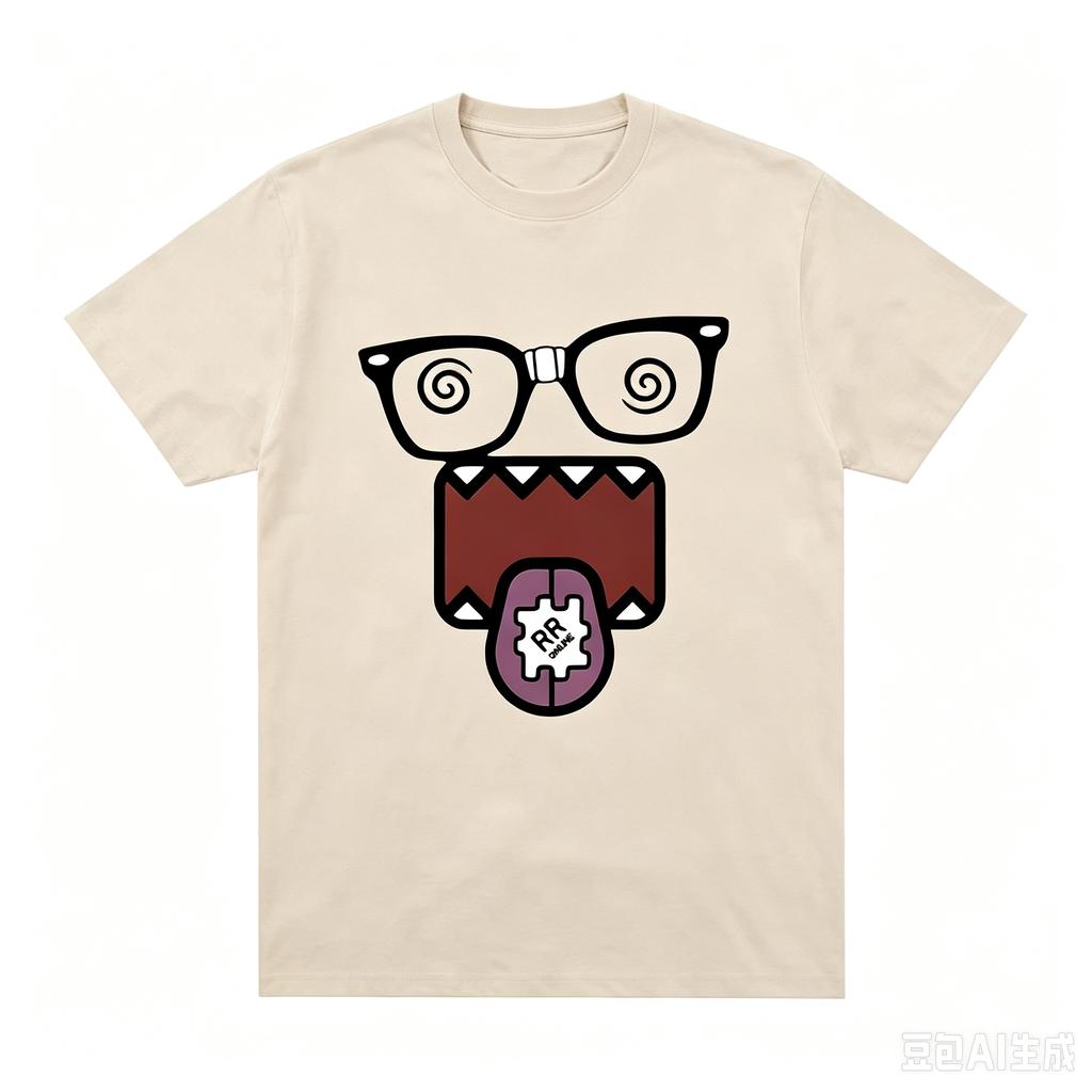 Fashion Kawaii Unisex T Shirt Pattern Y2k Cotton Print Round Neck Loose Tshirt Summer Unisexs Street Couple Tee Clothing