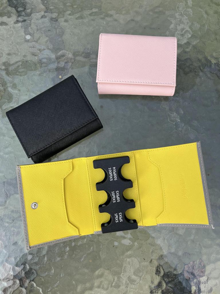 SCWEICHUN Leather Coin Case with Coin Genuine Compact Coin Sorting Wallet for Includes Coin Holder and Coin Compact Size for Convenient Portable Coin