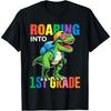 1st Grade Shirt For Boys Dinosaur Back To School First Day T-Shirt
