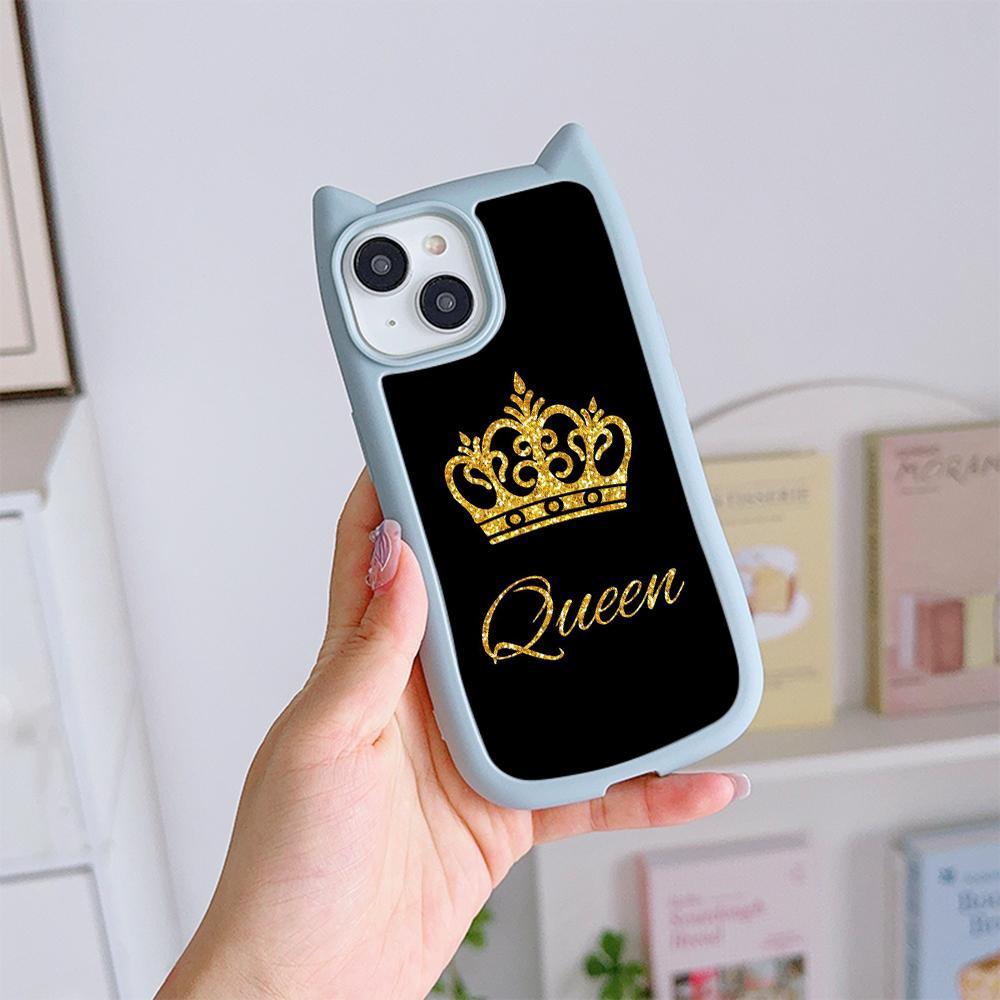 Мягкие чехлы для телефонов с кошачьими ушками для iPhone 16 15 13 12 11 Pro Max 14 Plus — фото 11