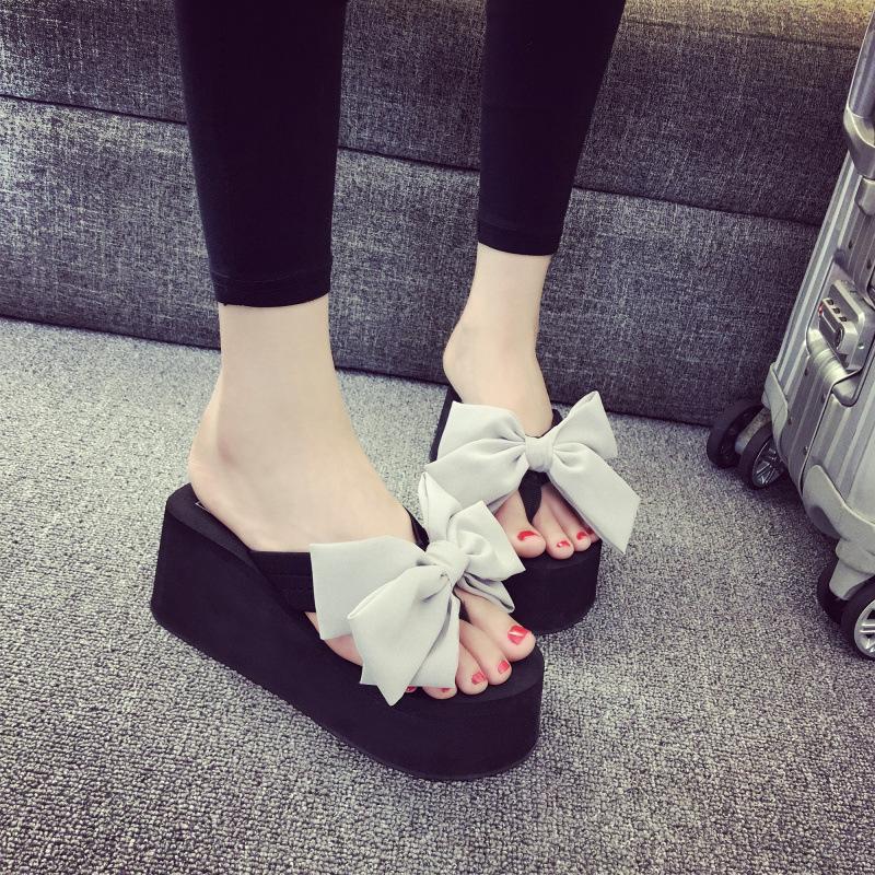 Women's Elegant Bow Knot Casual Outdoor Summer Slippers