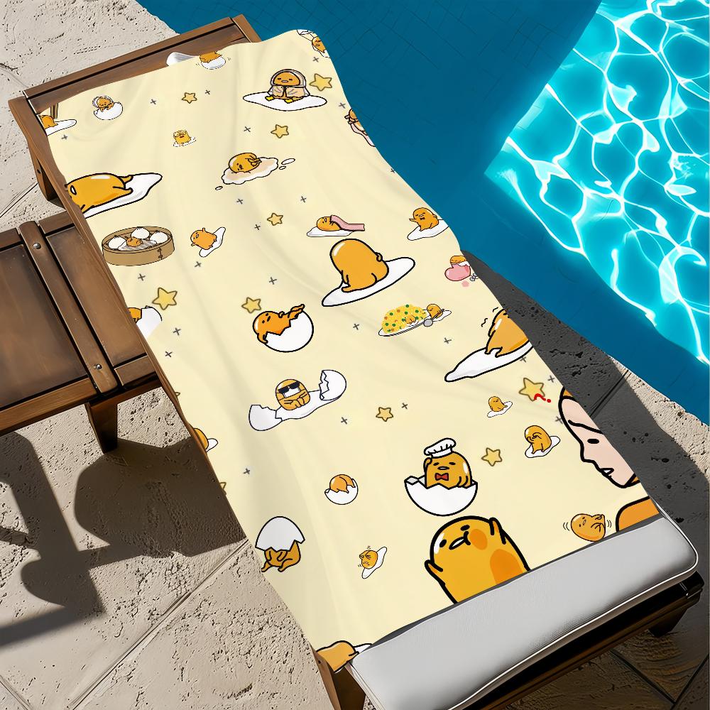 G-Gudetama-a cute anime Towel Beach Quick Dry Soft Pool Towels Gift for Travel Gym Shower Camping sports