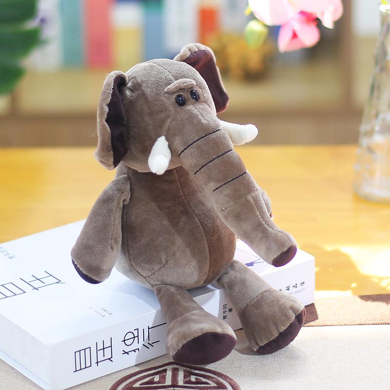 Forest Animal Plush Toys: Elephant, Monkey, Tiger, Lion, Giraffe Figurines - Children's Gift Collection