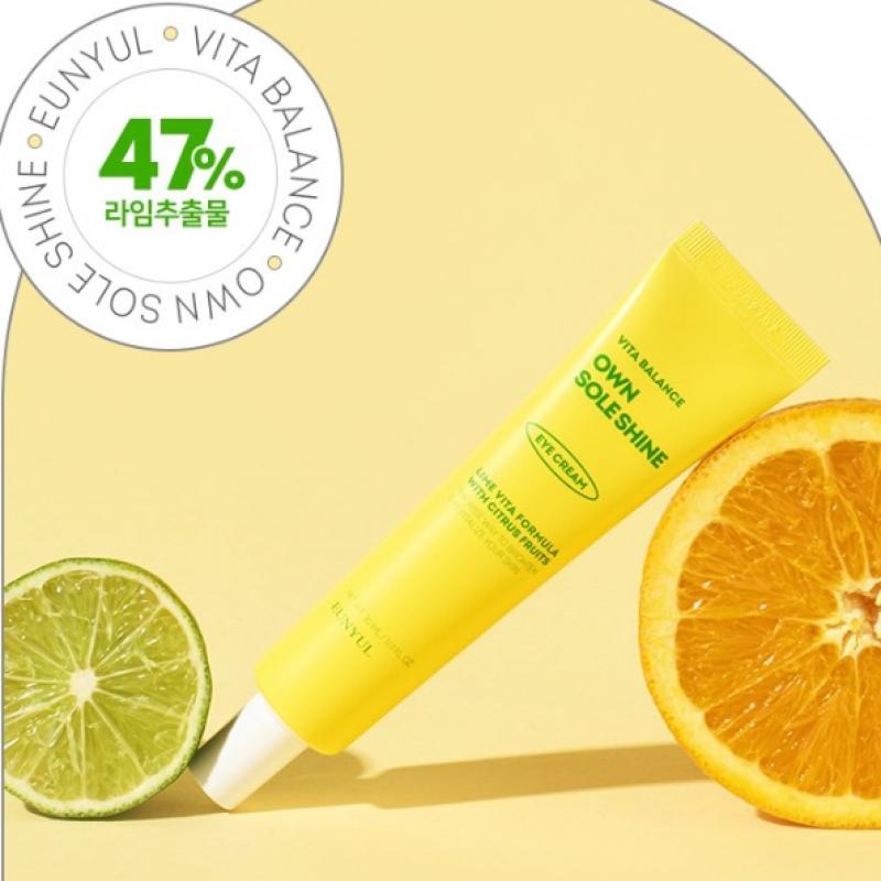 Eun Yul Vita Balance Owned Soul Shine Reincarnation Eye Cream 30ml 2 X 2 [+ 6 Additional Toner Pads]