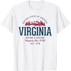 Vintage-Looking Retro Styled Virginia T-Shirt